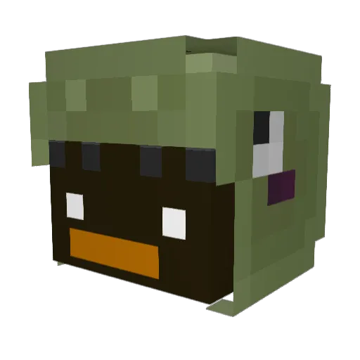 THE_EVIL_MAN Minecraft avatar head, 3D render