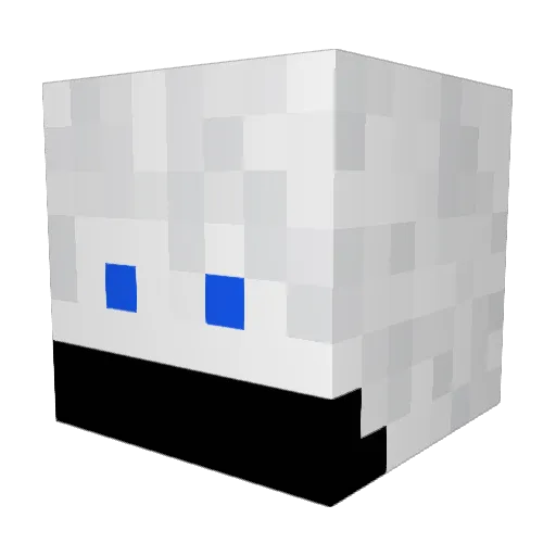 THE_GHOST342 Minecraft avatar head, 3D render