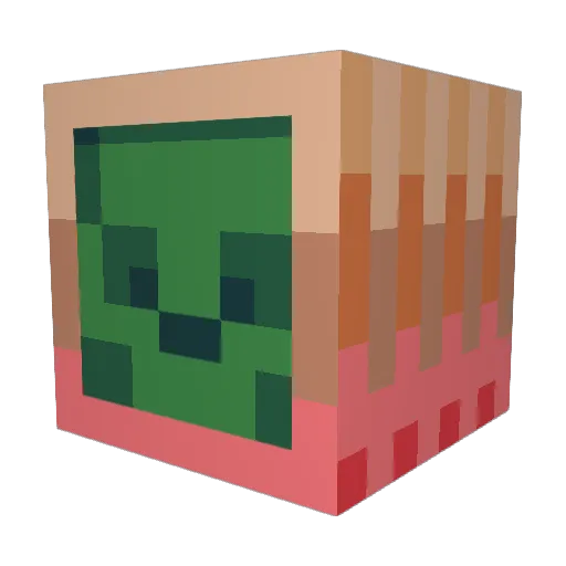 THE_G_Mask Minecraft avatar head, 3D render
