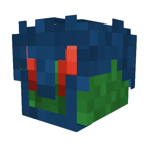 THE_JED Minecraft avatar head, 3D render
