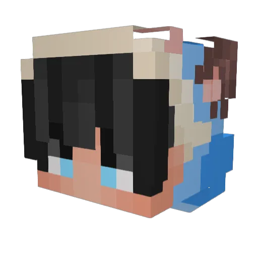 THE_LOFT01 Minecraft avatar head, 3D render