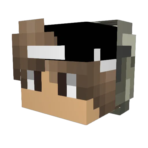 THE_LUXUL Minecraft avatar head, 3D render