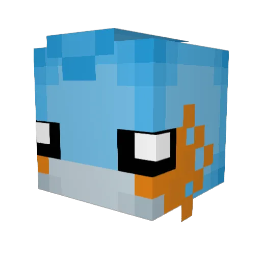 THE_MEFEDRON_G Minecraft avatar head, 3D render