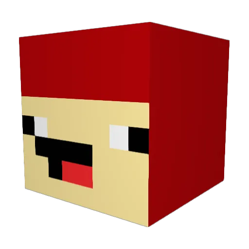 THE_MrMEEP Minecraft avatar head, 3D render