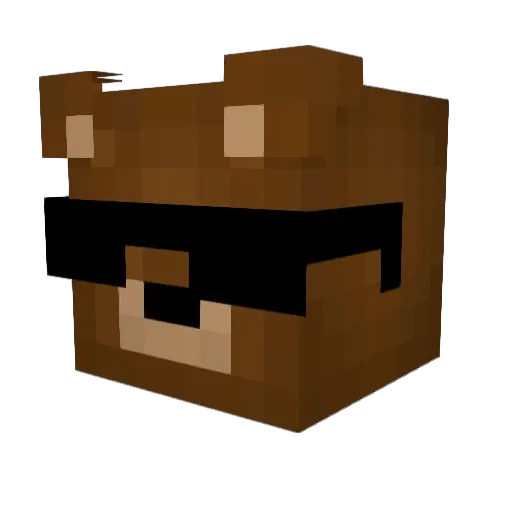 THE_NINJA_CAT Minecraft avatar head, 3D render