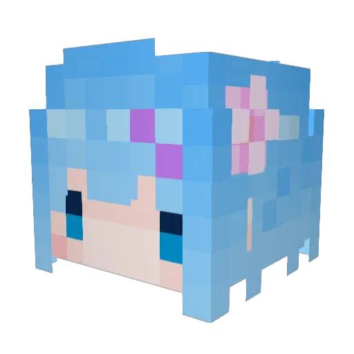 THE_PEnut Minecraft avatar head, 3D render