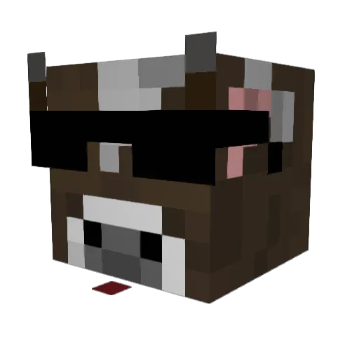 THE_POOP_GOD Minecraft avatar head, 3D render