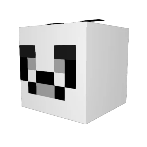 THE_SENPANDA Minecraft avatar head, 3D render