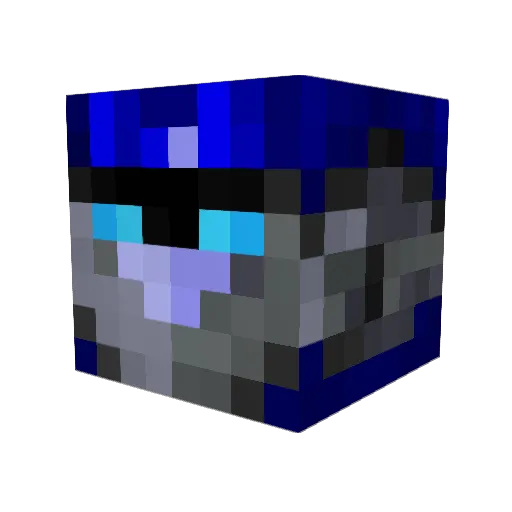 THE_TRANSFORMER Minecraft avatar head, 3D render