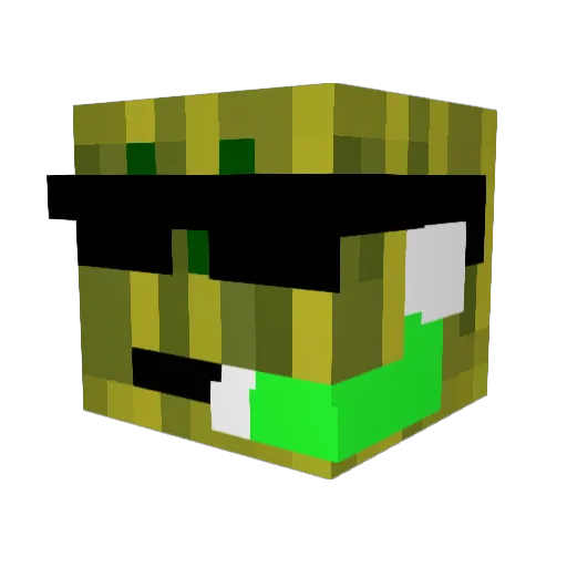 THE_ULTIMATE Minecraft avatar head, 3D render