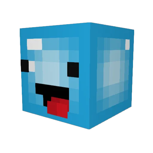 THE_ZLONG Minecraft avatar head, 3D render