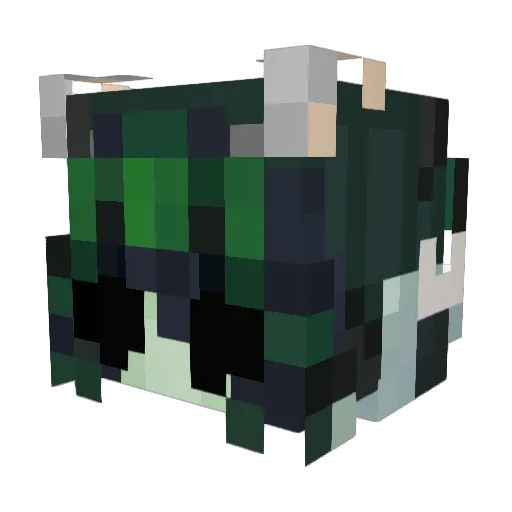 THE__BIZ Minecraft avatar head, 3D render