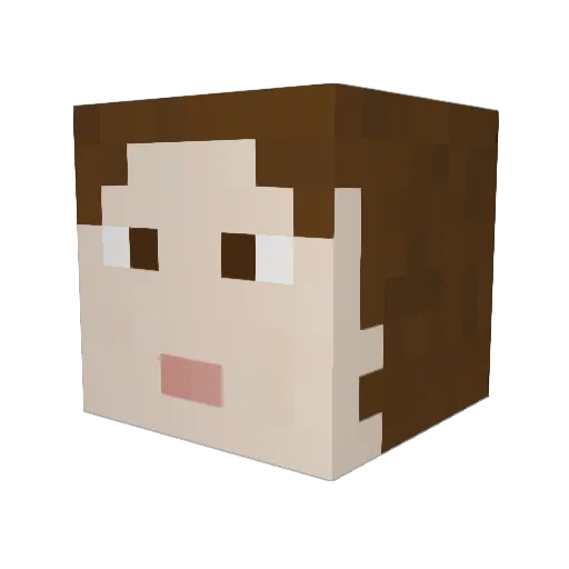 THE__MOM Minecraft avatar head, 3D render