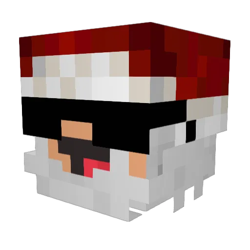 THE_bossboy Minecraft avatar head, 3D render