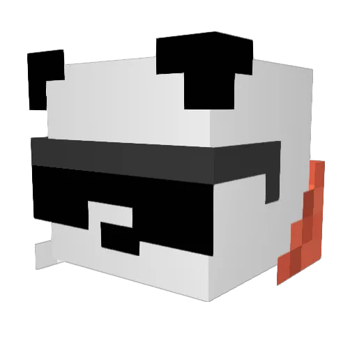 THEozmoz67 Minecraft avatar head, 3D render