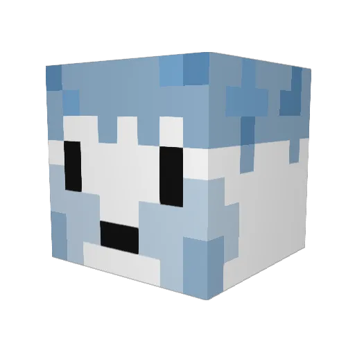 THEsparkleplug Minecraft avatar head, 3D render