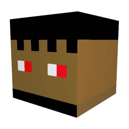 THExKINGxCHILE Minecraft avatar head, 3D render