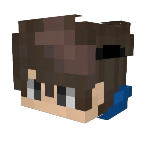 THIAGOSTOSO Minecraft avatar head, 3D render