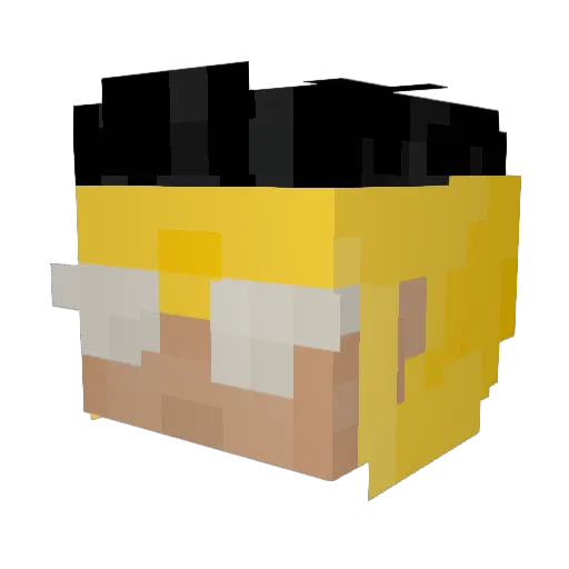 THIAGOXD420 Minecraft avatar head, 3D render