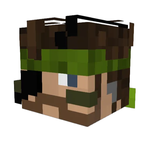 THICK_SAUCE Minecraft avatar head, 3D render