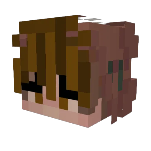 THIMO_40 Minecraft avatar head, 3D render