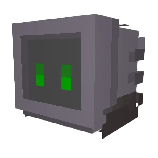 THINO8000 Minecraft avatar head, 3D render