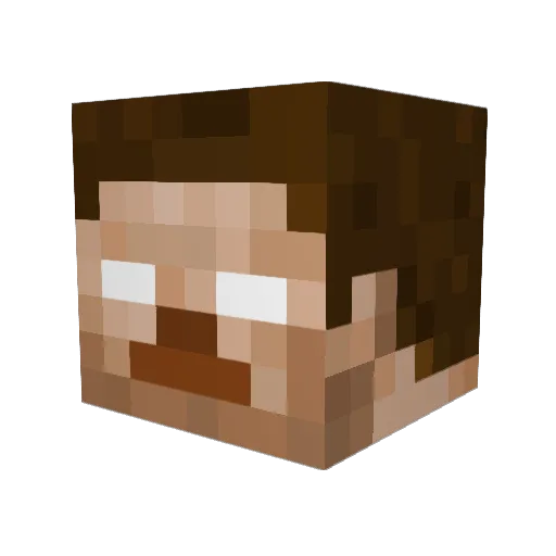 THINY13 Minecraft avatar head, 3D render
