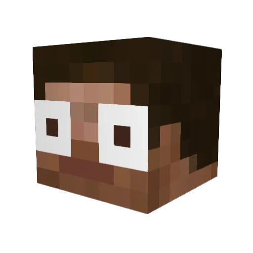 THIRTYJIU Minecraft avatar head, 3D render