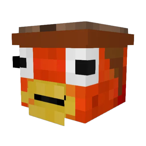 THISLEXIK Minecraft avatar head, 3D render