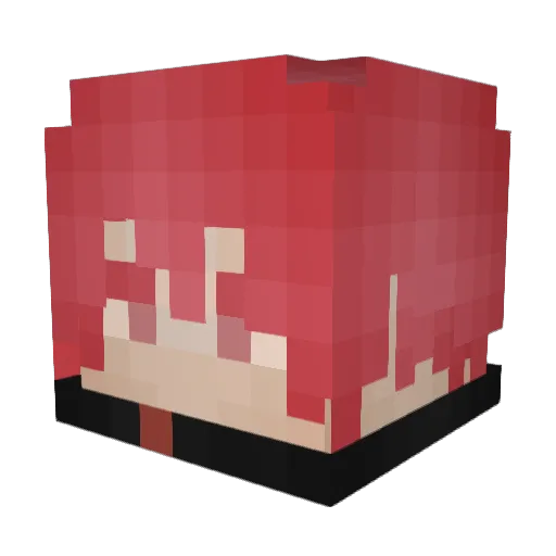 THISOU Minecraft avatar head, 3D render