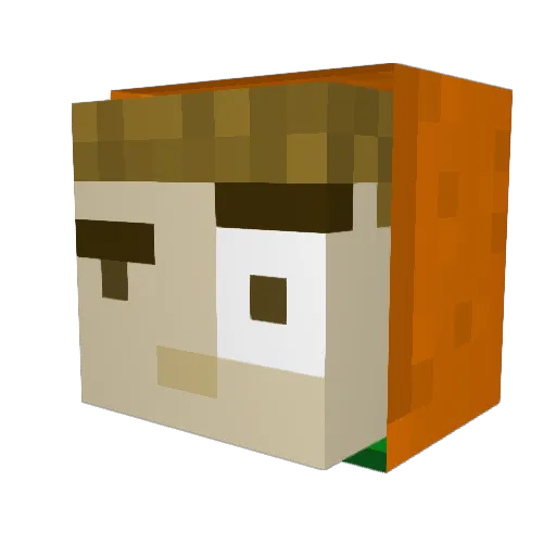 THKlasen Minecraft avatar head, 3D render