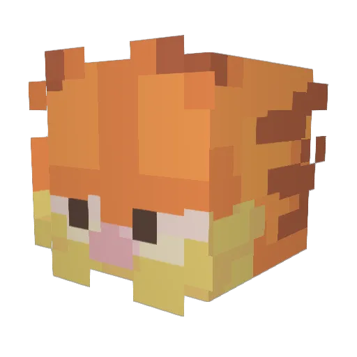 THM203 Minecraft avatar head, 3D render
