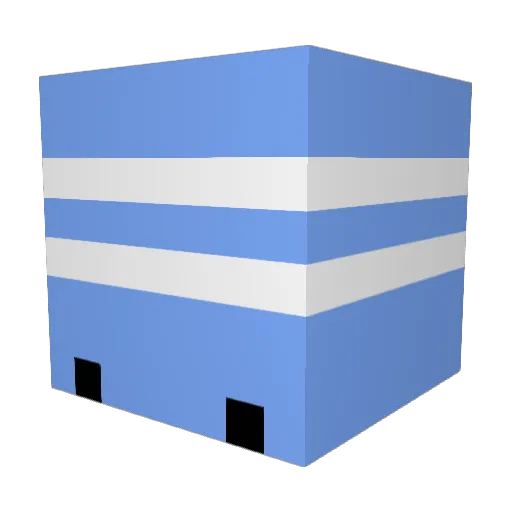 THN2023 Minecraft avatar head, 3D render