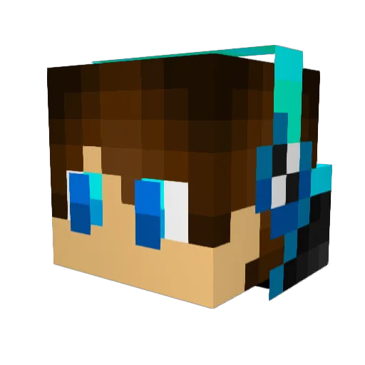 THPetre Minecraft avatar head, 3D render