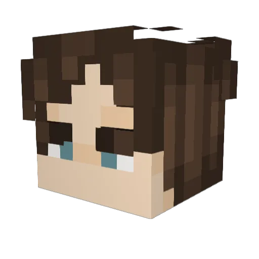 THR1VE_ Minecraft avatar head, 3D render