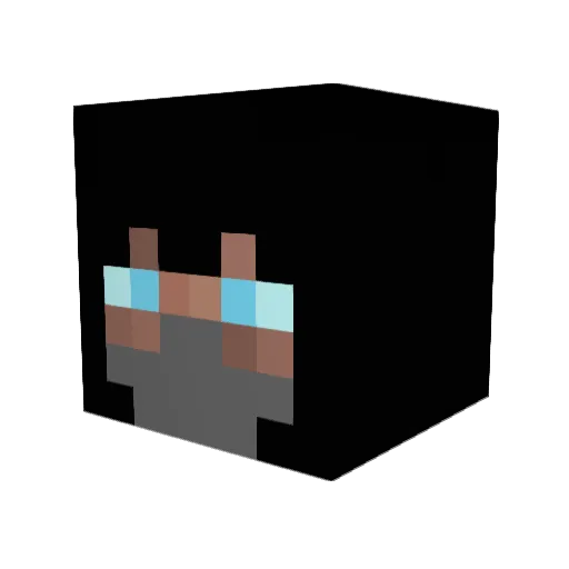 THRA022 Minecraft avatar head, 3D render