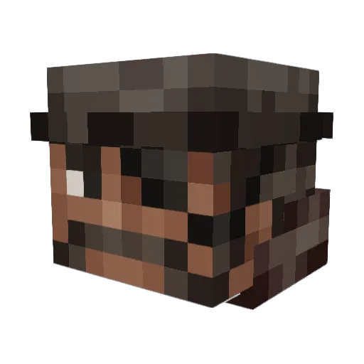 THRUST006 Minecraft avatar head, 3D render