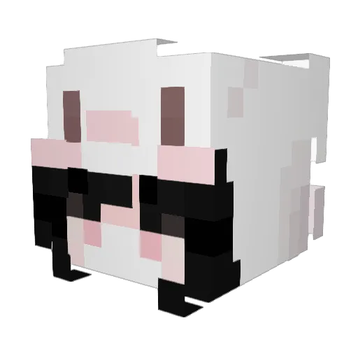 THRX_E Minecraft avatar head, 3D render