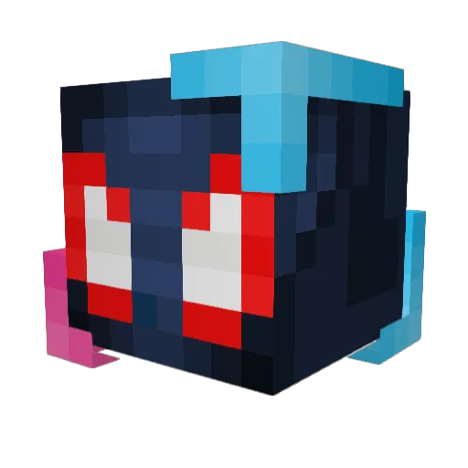 THUGNAMAN Minecraft avatar head, 3D render
