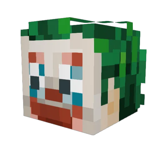 THUIUI Minecraft avatar head, 3D render