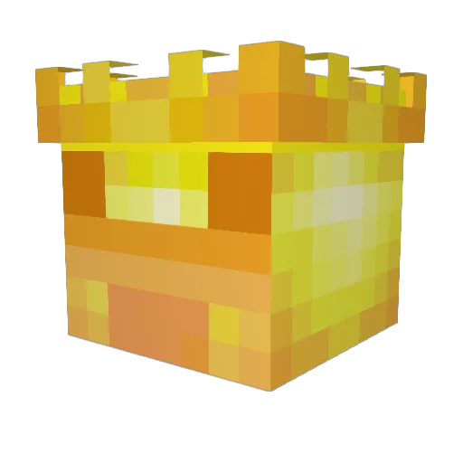 THUMMMBB Minecraft avatar head, 3D render