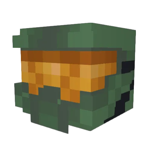 THUNDURD Minecraft avatar head, 3D render