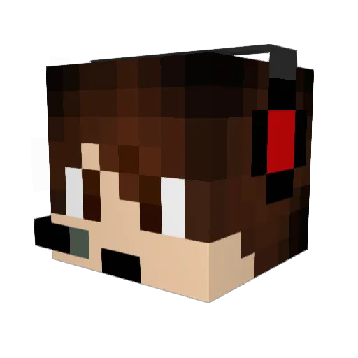 TH_Gamerzz Minecraft avatar head, 3D render
