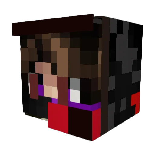 TH_KING1 Minecraft avatar head, 3D render