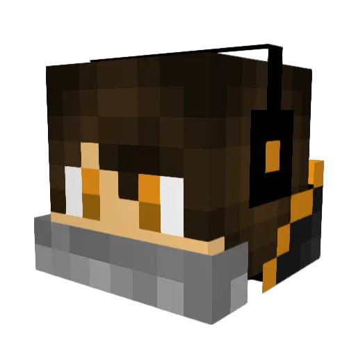 THagan44 Minecraft avatar head, 3D render