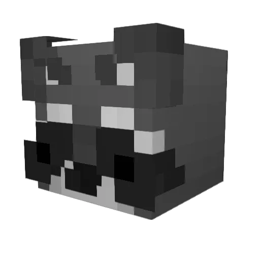 THeRAc9 Minecraft avatar head, 3D render