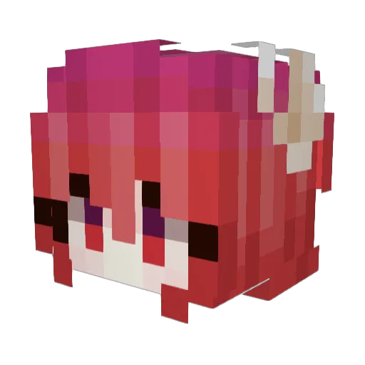 THeRealSi Minecraft avatar head, 3D render