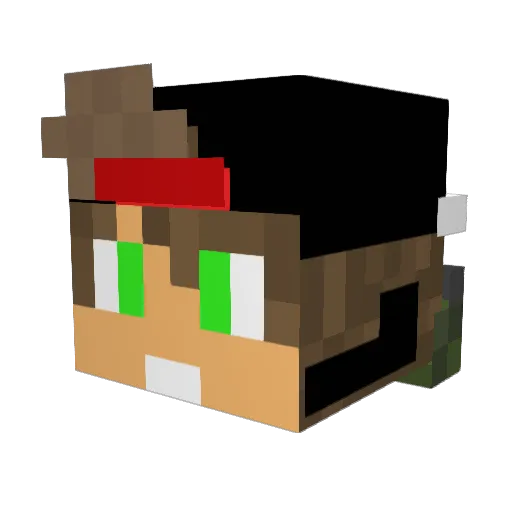 THe_PFA Minecraft avatar head, 3D render