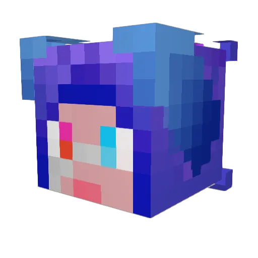 THe_RaGeD_OnE Minecraft avatar head, 3D render