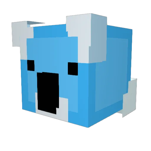 THiCoolBear Minecraft avatar head, 3D render